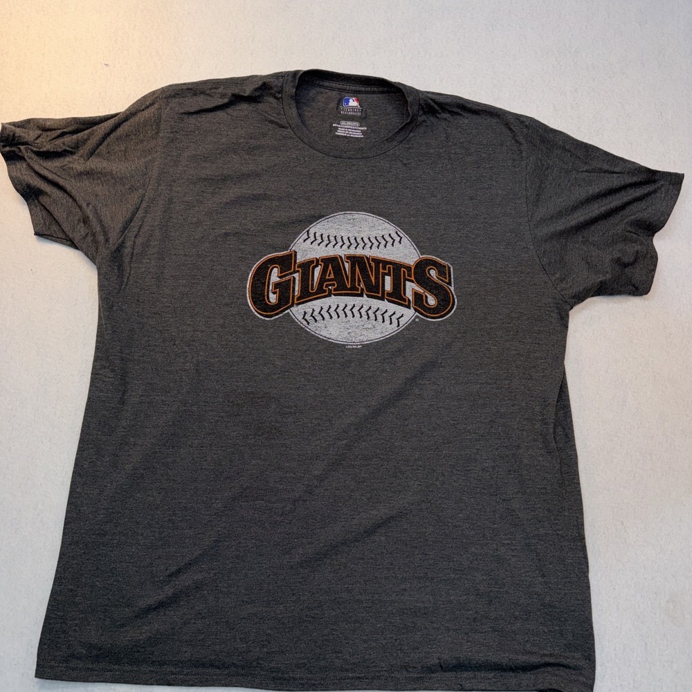 San Francisco Giants Shirt Mens 2XL Gray MLB Baseball Ring Spun Soft Graphic